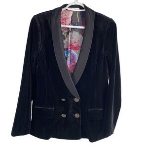 ROBERT Graham Hadleigh velvet tuxedo sports coat wedding special event sz 4